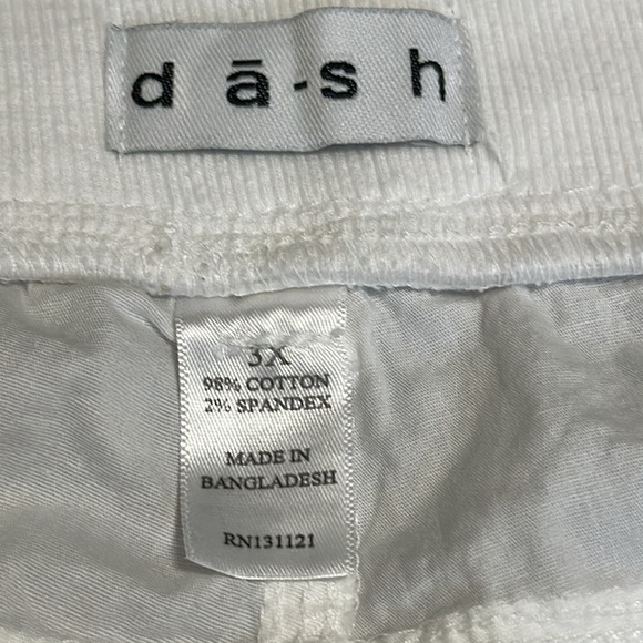 NWT dash white Michelle comfee-flex shorts 3X - Picture 4 of 8